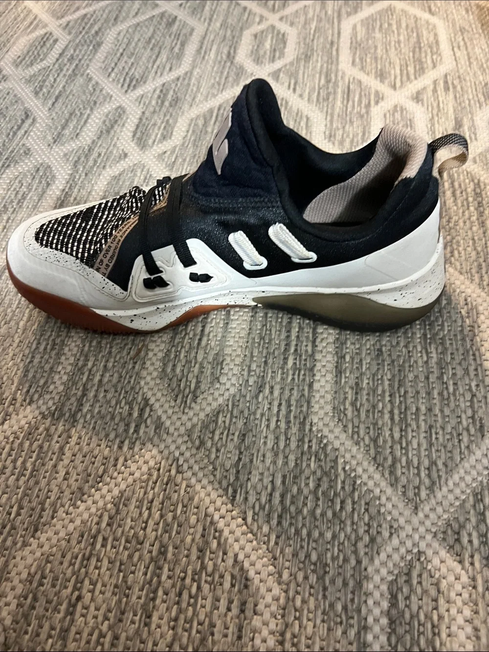 Reebok Black Sneaker Size 7 with White Label